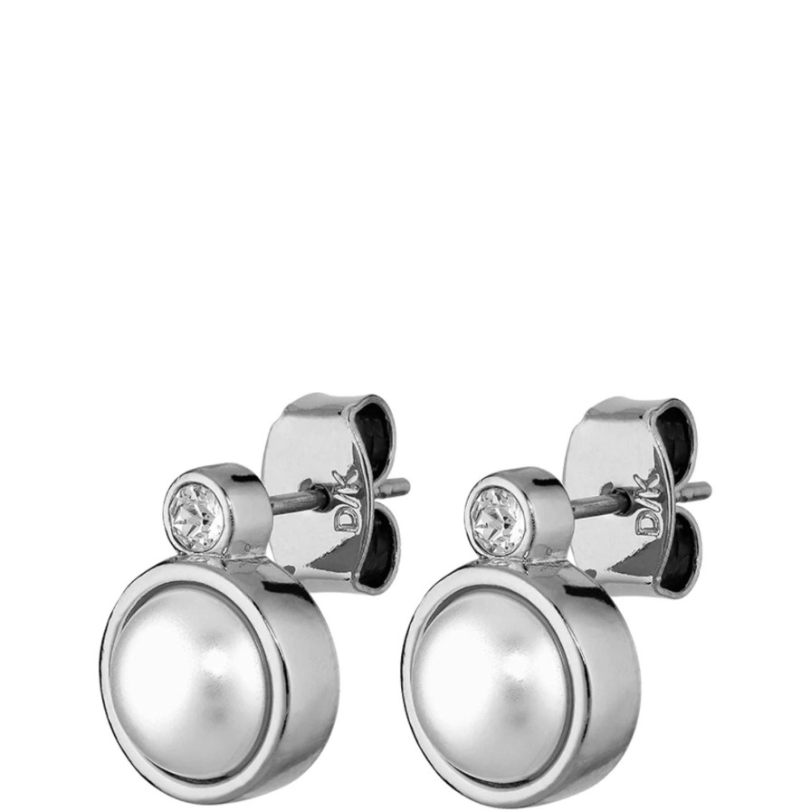 Dyrberg Kern Dyrberg Kern London Silver Stud Earrings - Pearl Best