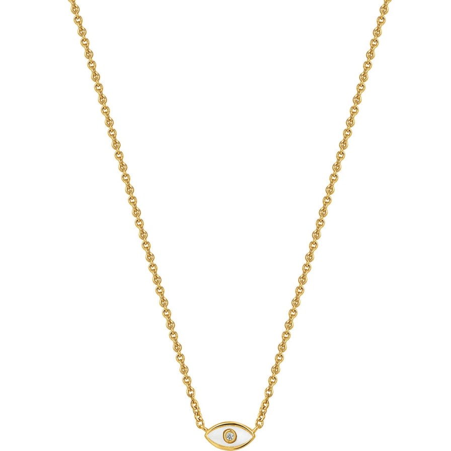 Ania Haie Ania Haie Dainty Evil Eye Gold Necklace Clearance