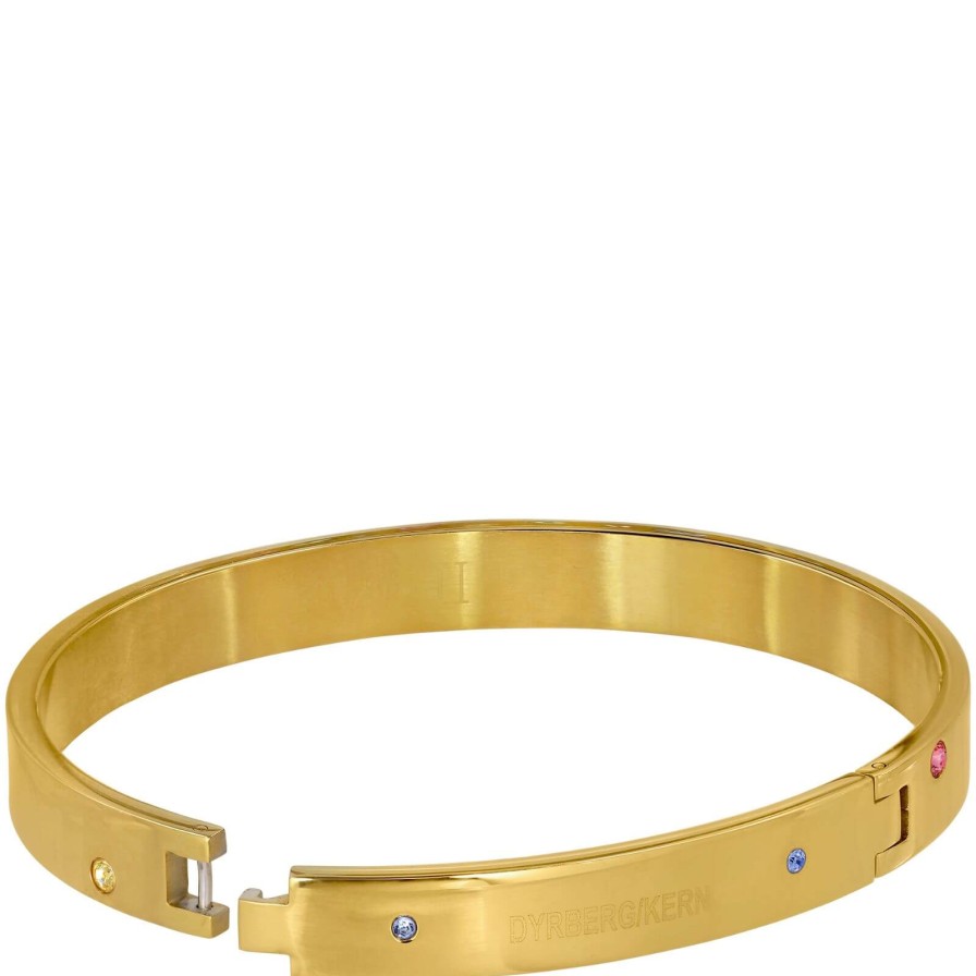 Dyrberg Kern Dyrberg Kern Clare Gold Bangle - Pastel Multi New