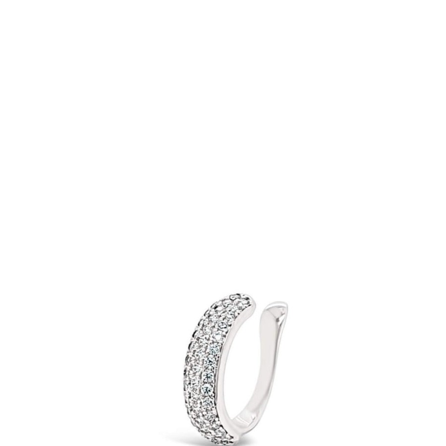 Absolute Absolute Silver Pave Cuff Clearance