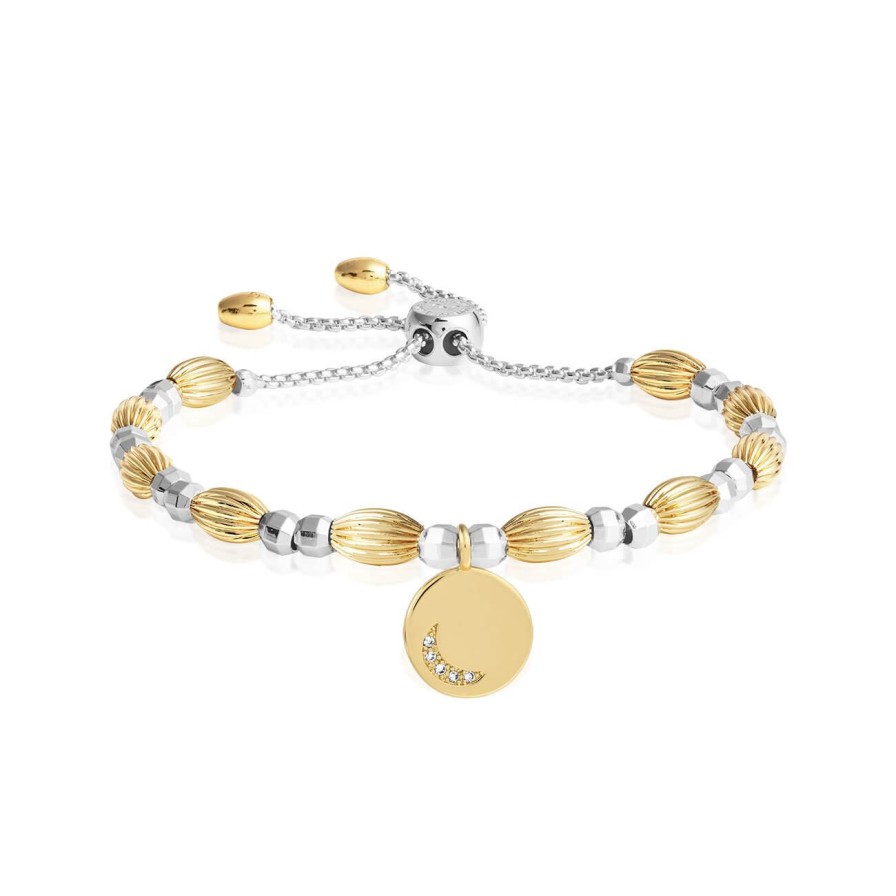 Joma Joma Two Tone Moon Disc Bracelet Online