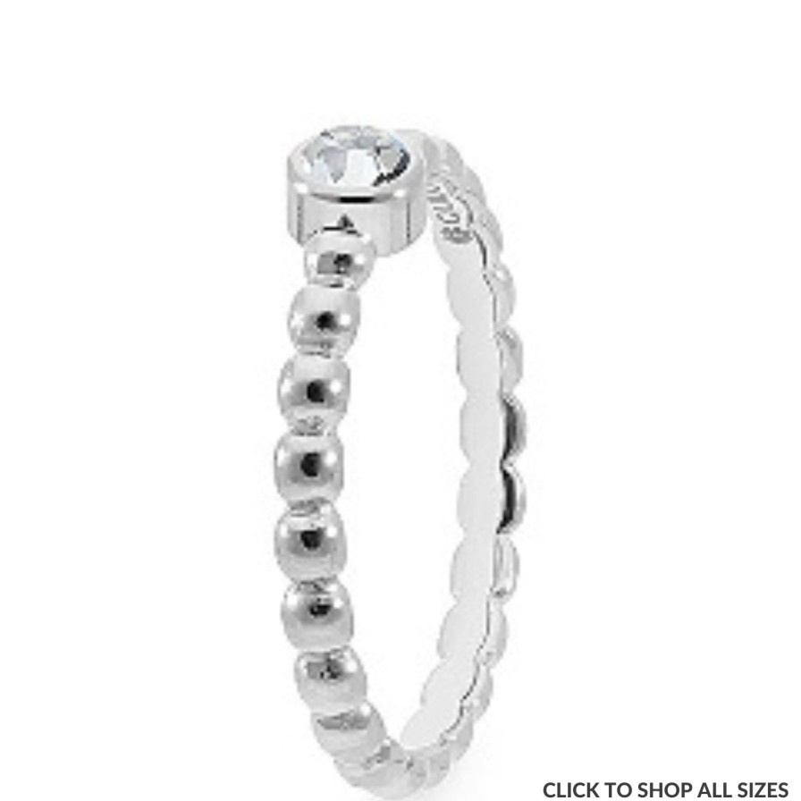 Qudo Qudo Matino Deluxe Silver Ring - Clear Crystal Best