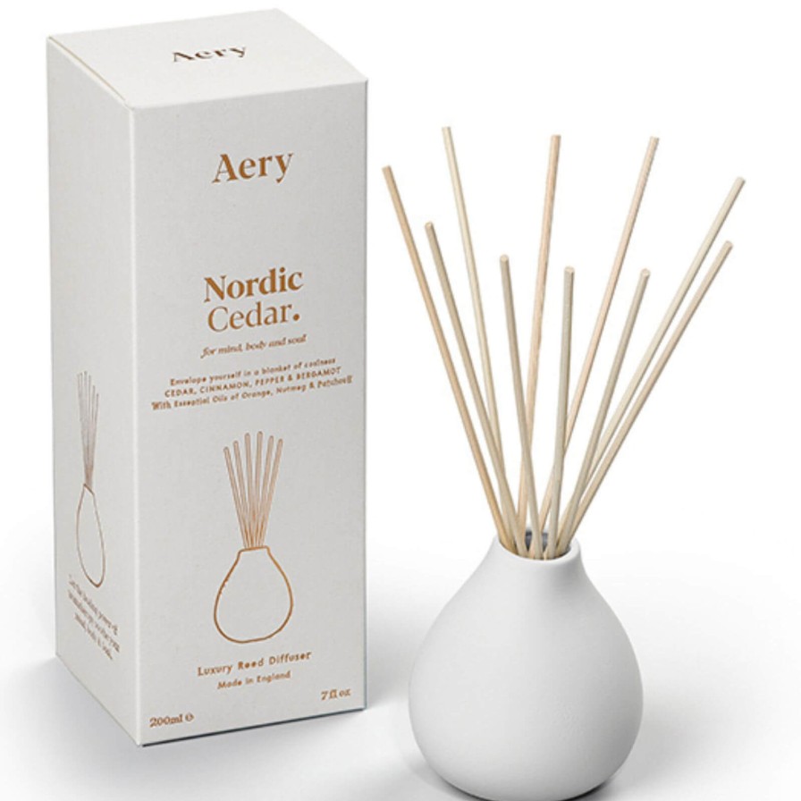 Aery Aery Nordic Cedar Reed Diffuser - Cedar, Cinnamon & Bergamot Clearance