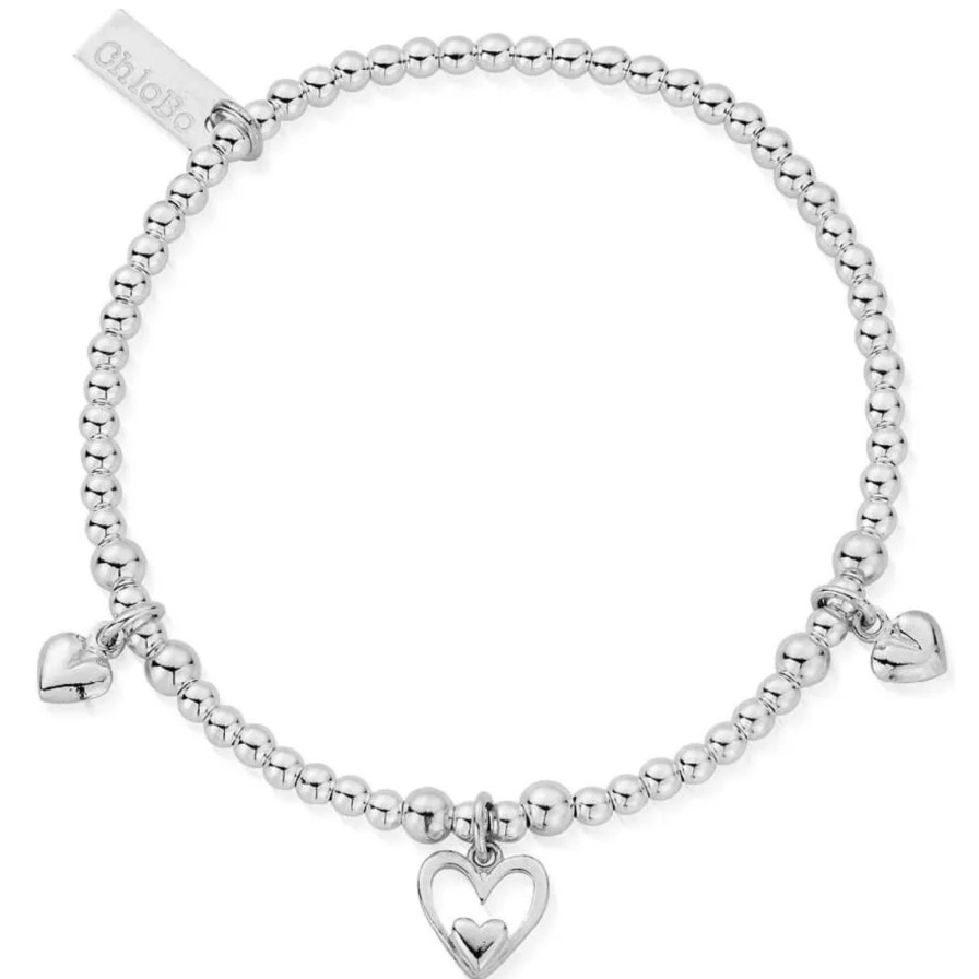 ChloBo Chlobo Triple Heart Bracelet Clearance