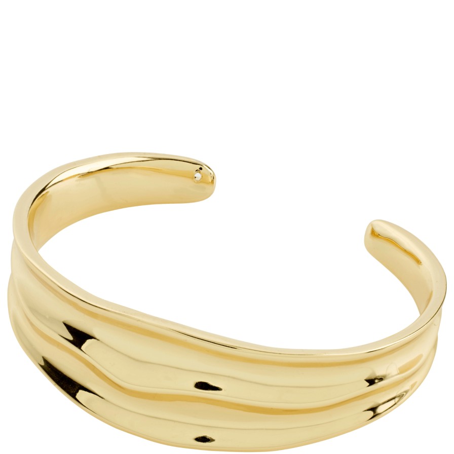 Pilgrim Pilgrim Dreams Wavy Gold Bangle Best