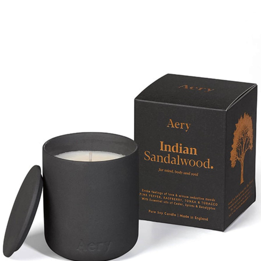 Aery Aery Indian Sandalwood Scented Candle - Pepper, Raspberry & Tonka Wholesale