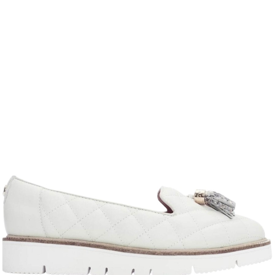 Moda In Pelle Moda In Pelle Eteena Off White Tassel Loafers Hot