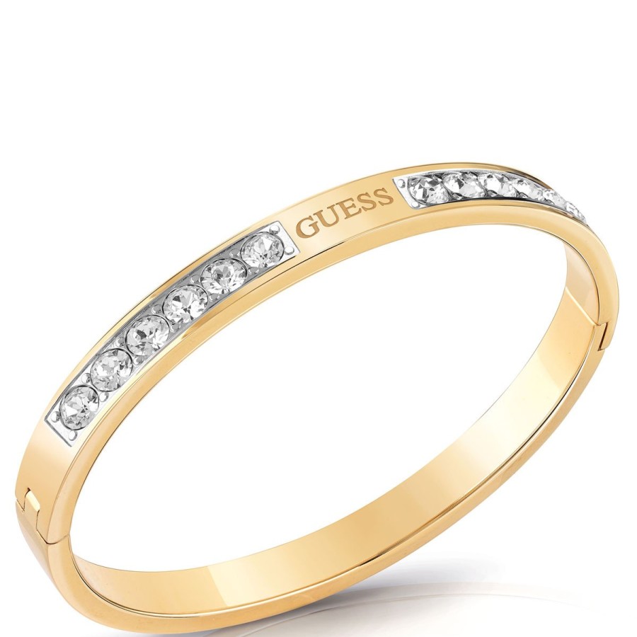 Guess Guess Gold & Crystal Bangle Best