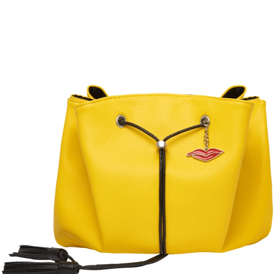 Donna May London Donna May Vegan Drawstring Bag - Yellow Wholesale