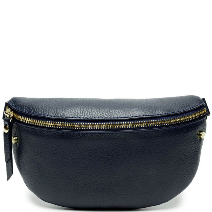 Elie Beaumont Elie Beaumont Navy Leather Sling Bag Hot