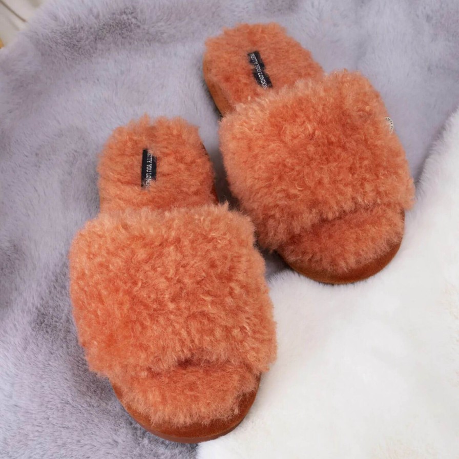 Bejeweled At Soul Candy Ginger Fluffy Slippers Clearance