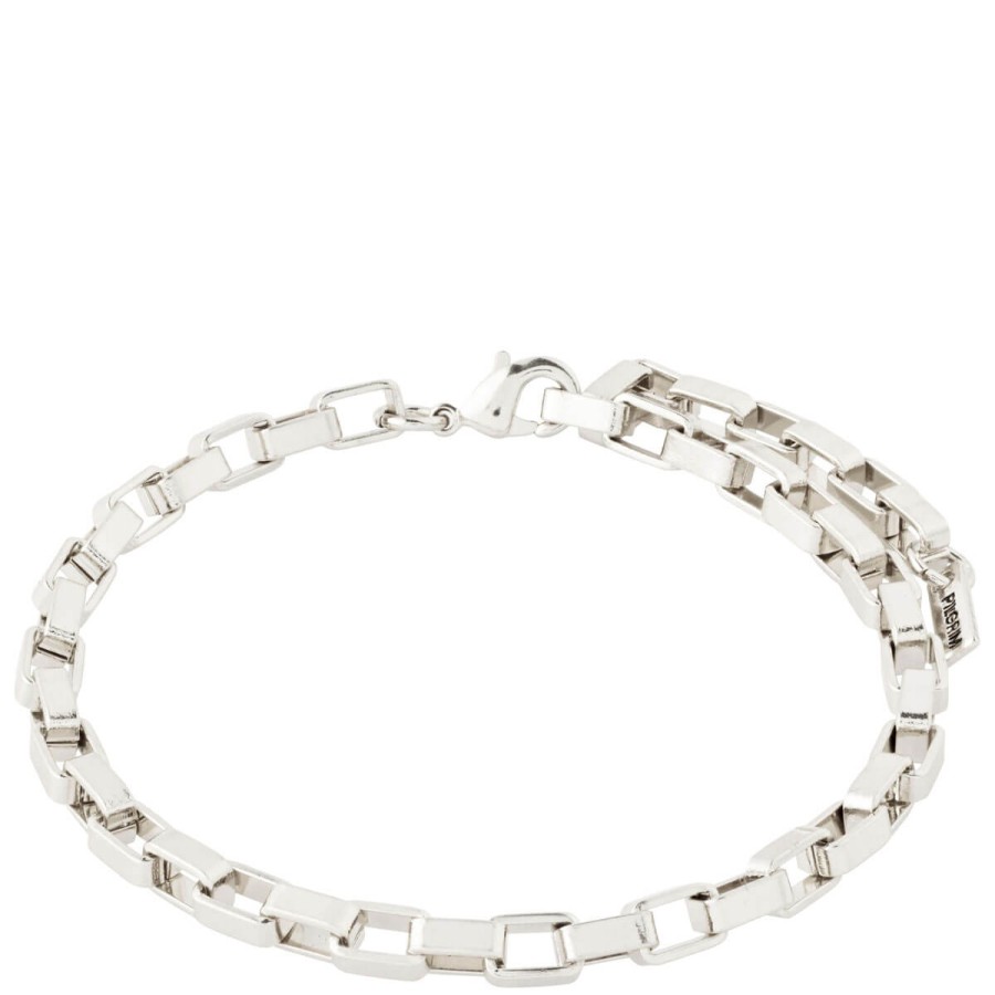 Pilgrim Pilgrim Clarity Silver Cable Chain Bracelet Clearance