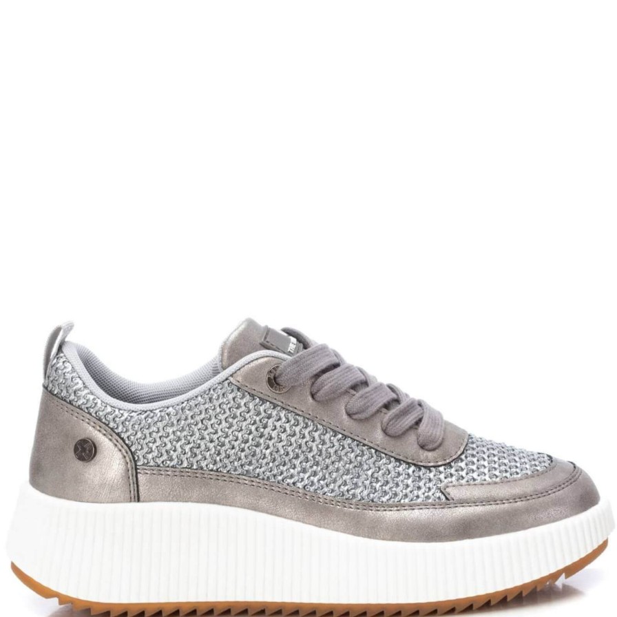 XTI Xti Pewter Dressy Sneakers New