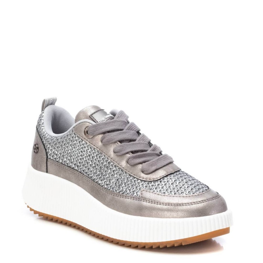 XTI Xti Pewter Dressy Sneakers New