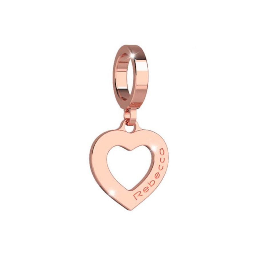 Rebecca My World Rebecca My World Rose Gold Heart Charm Best