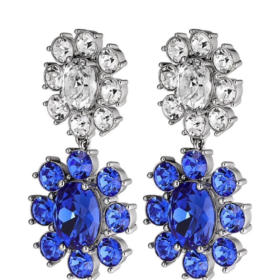 Dyrberg Kern Dyrberg Kern Lina Silver Earrings - Sapphire Clearance