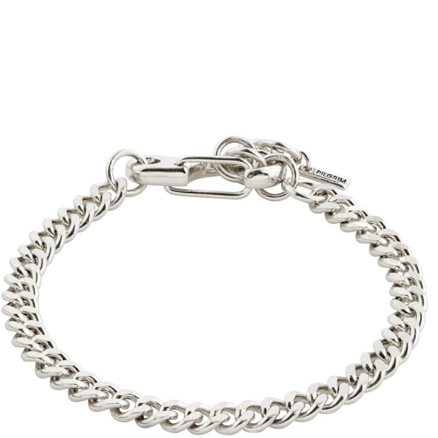 Pilgrim Pilgrim Hopeful Silver Curb Chain Bracelet Wholesale