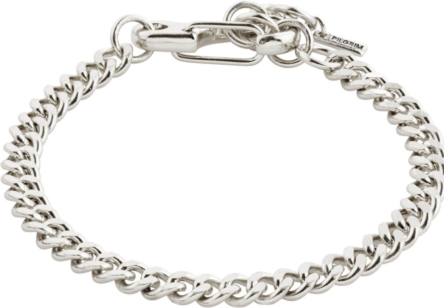 Pilgrim Pilgrim Hopeful Silver Curb Chain Bracelet Wholesale