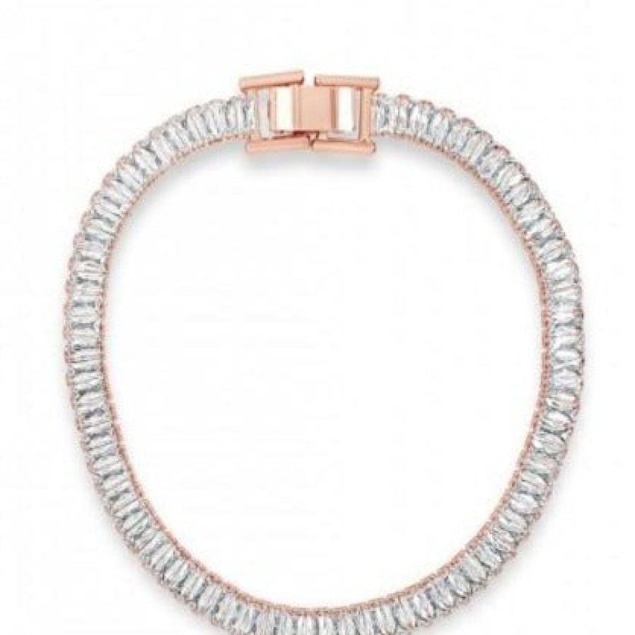 Absolute Absolute Rose Gold Crystal Bracelet Online