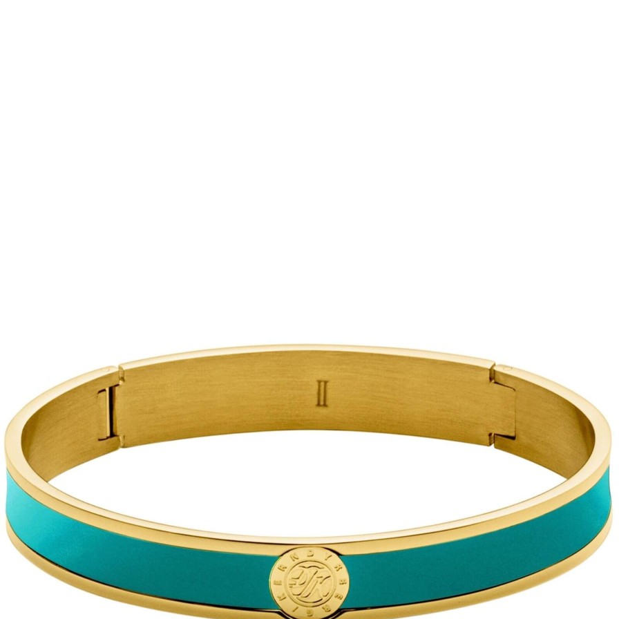 Dyrberg Kern Dyrberg Kern Pennika Gold Bangle - Aqua Clearance