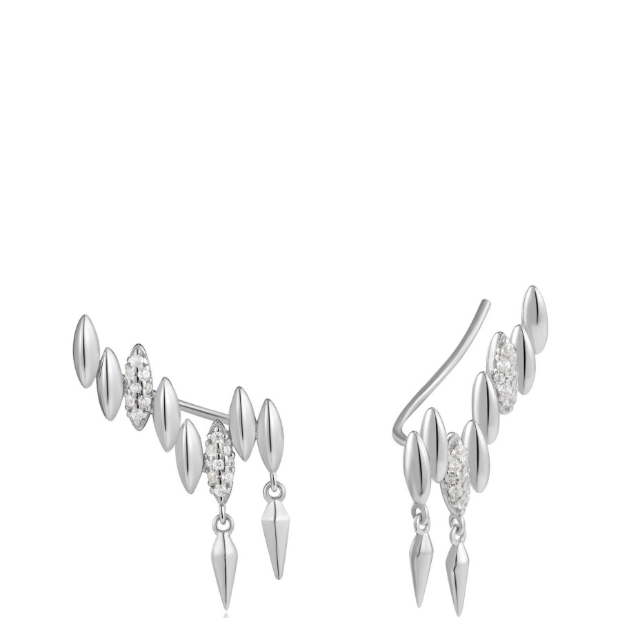 Ania Haie Ania Haie Spike Climber Silver Stud Earrings Online