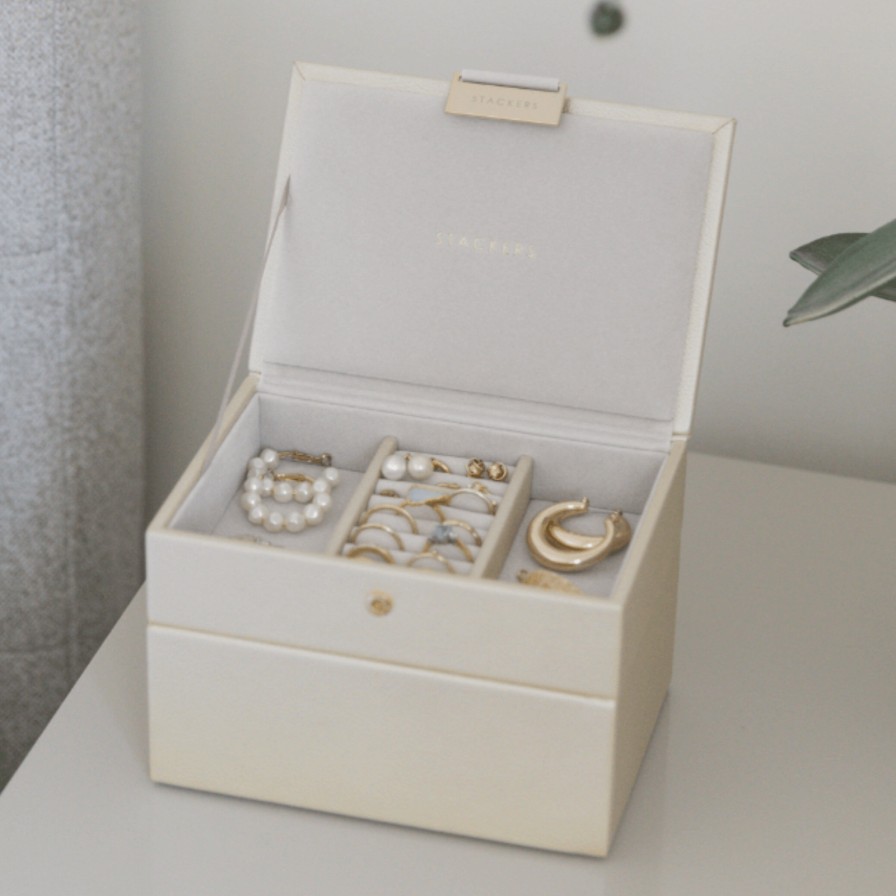 Stackers Stackers Mini Jewellery Box (Set) - Metallic Pearl Wholesale