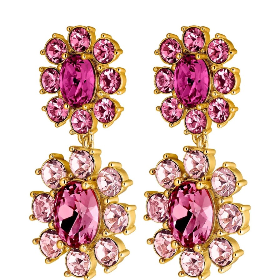 Dyrberg Kern Dyrberg Kern Lina Gold Earrings - Pink Online