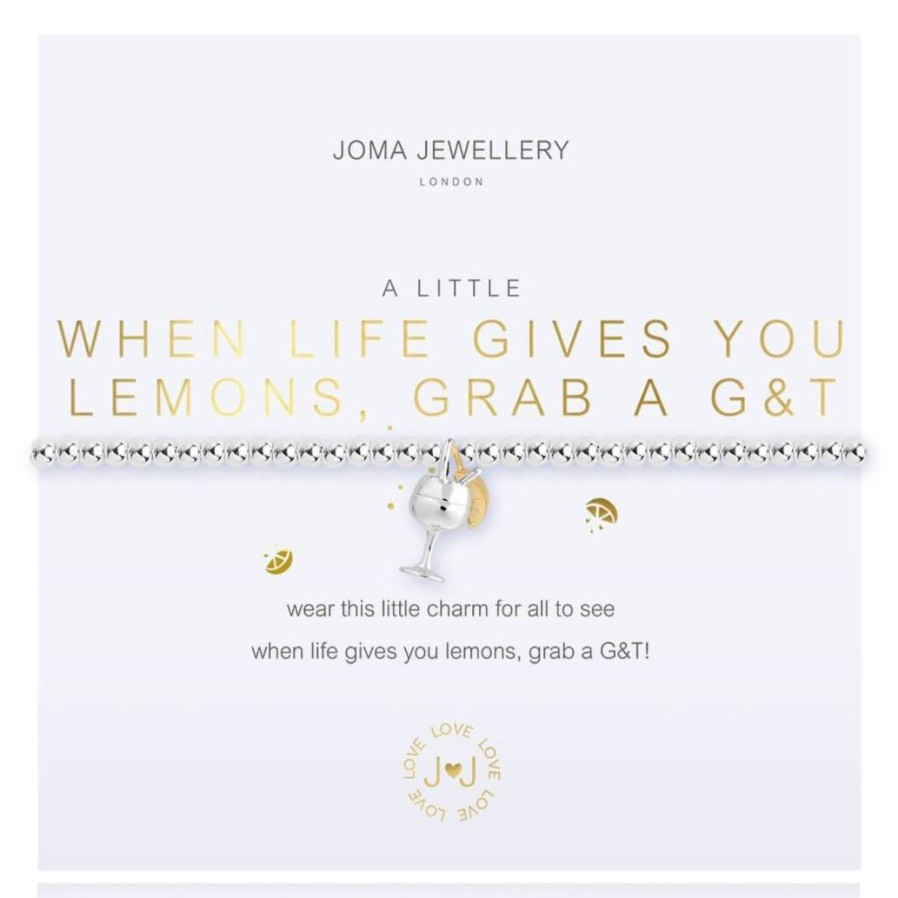 Joma Joma When Life Gives You Lemons, Grab A G&T Bracelet New