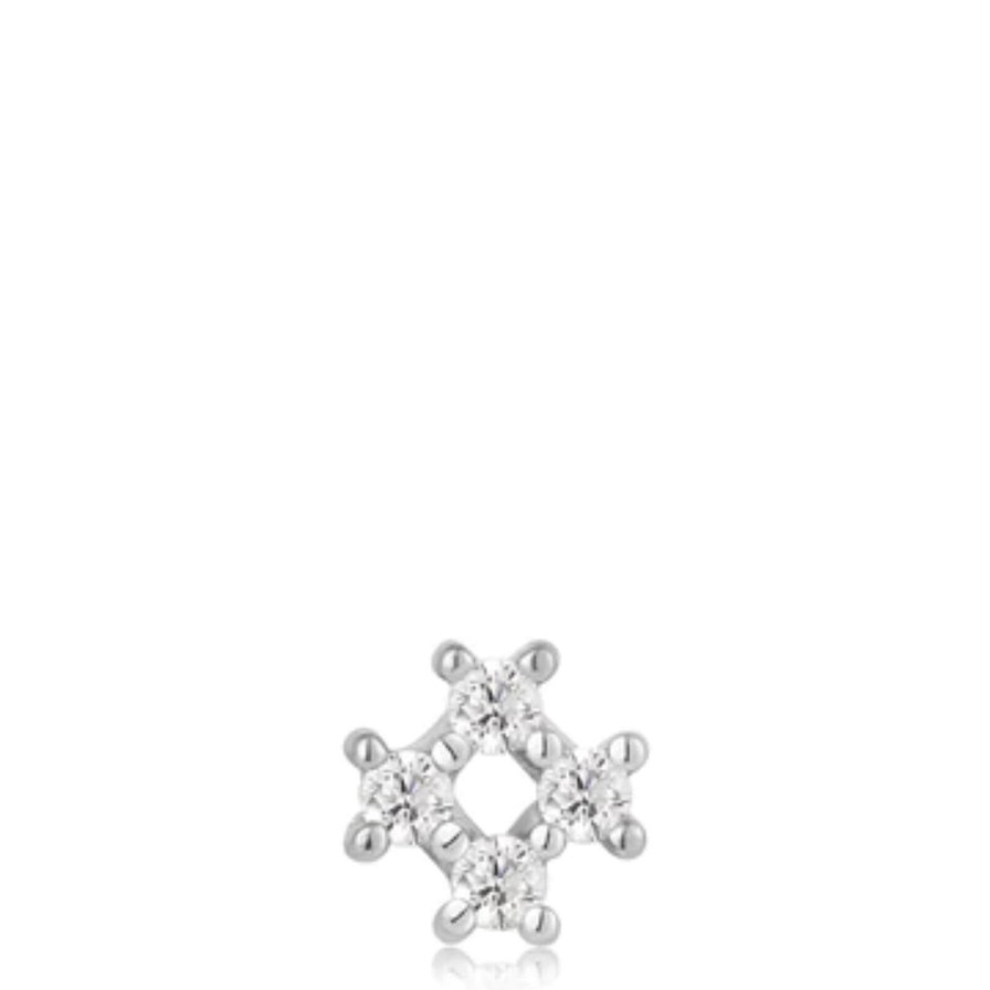 Ania Haie Ania Haie Silver Sparkle Cross Barbell Single Earring Online