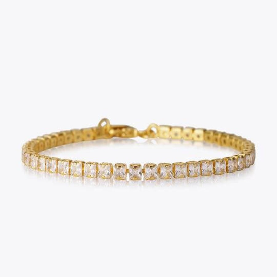 Caroline Svedbom Caroline Svedbom Gold Zara Bracelet - Clear Crystal Hot