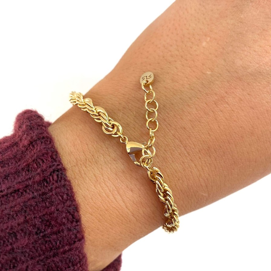 Rebecca My World Rebecca My World Gold Twisted Rope Chain Bracelet Online