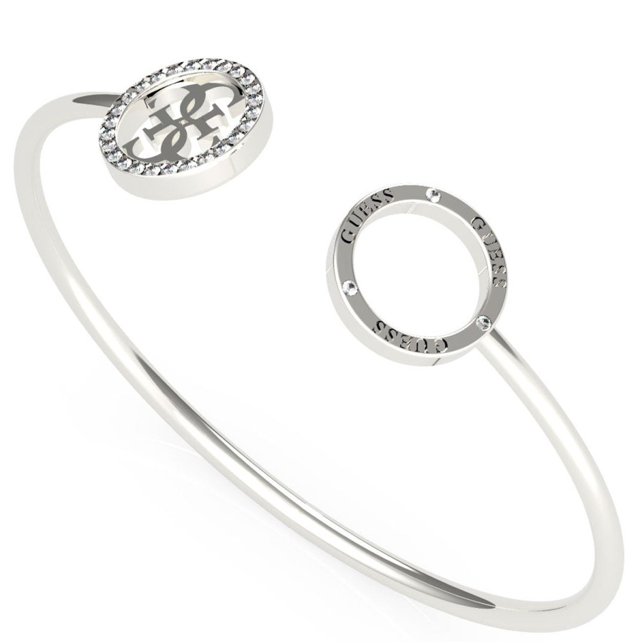 Guess Guess Equilibre Silver Bangle Clearance