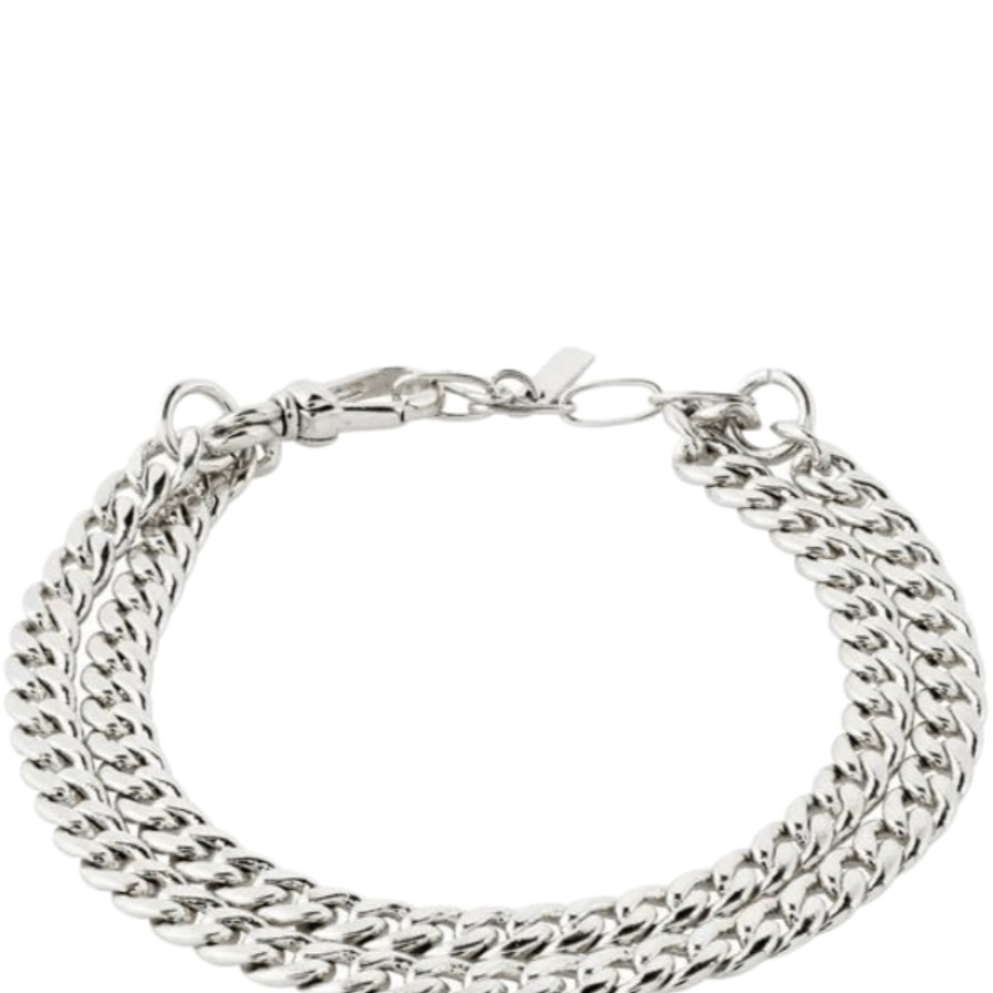 Pilgrim Pilgrim Blossom Silver Curb Chain Bracelet Best