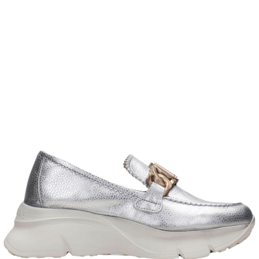 Hispanitas Hispanitas Silver & Bronze Leather Slip On Shoes Online