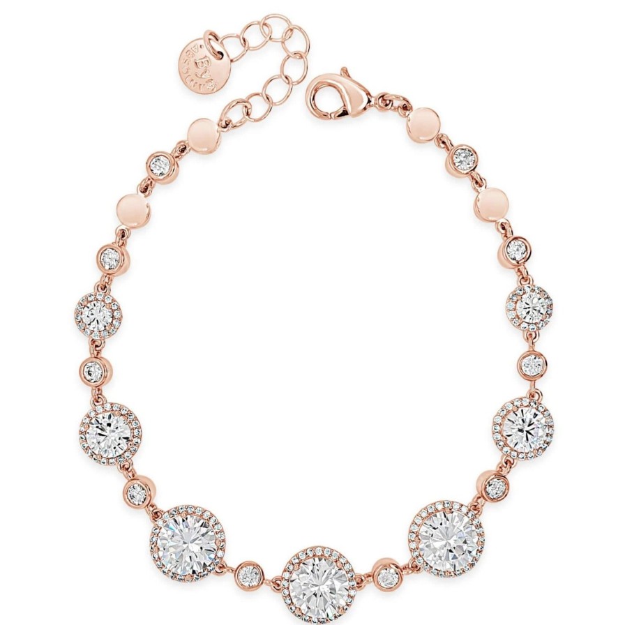 Absolute Absolute Rose Gold Cubic Zirconia Bracelet Best