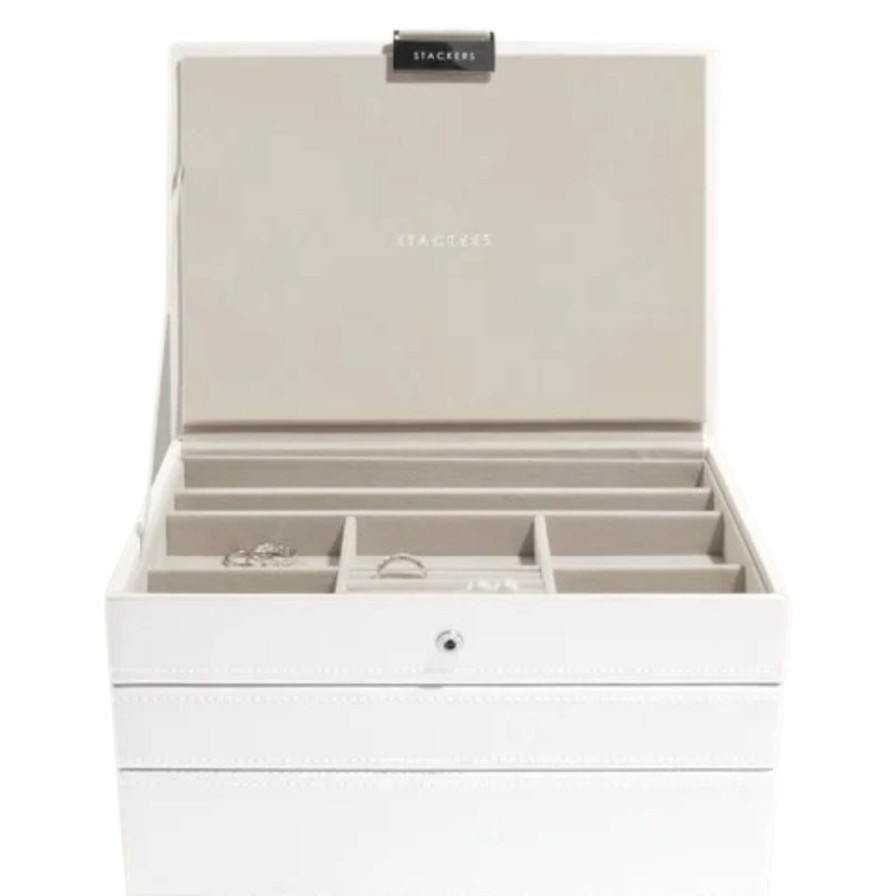 Stackers Stackers Classic Jewellery Box (Set) - White New