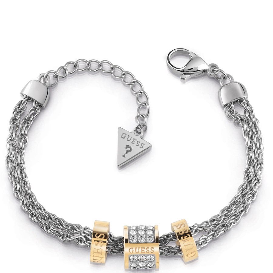 Guess Guess Love Knot Two Tone Bracelet Clearance