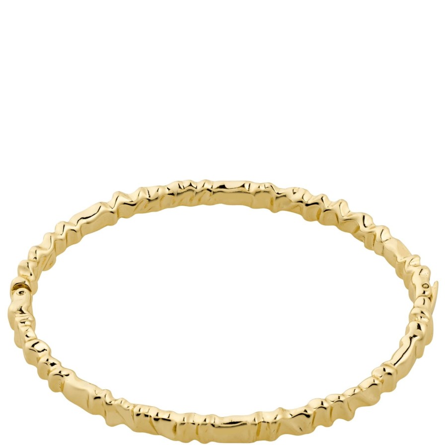 Pilgrim Pilgrim Kindness Wavy Gold Bangle Hot