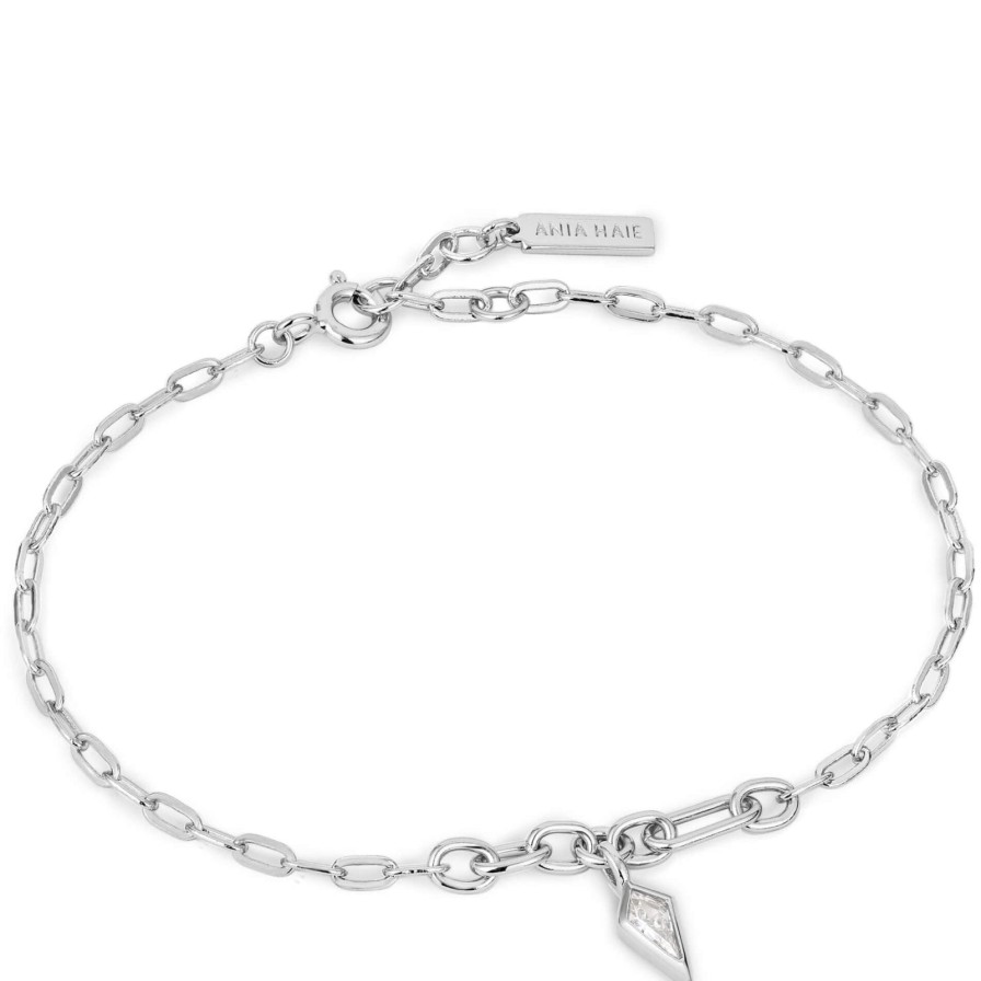 Ania Haie Ania Haie Dance Til Dawn Sparkle Silver Link Bracelet Online