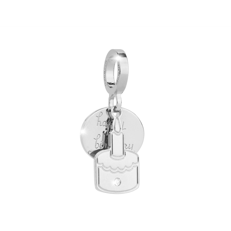 Rebecca My World Rebecca My World Silver Cake Charm Wholesale