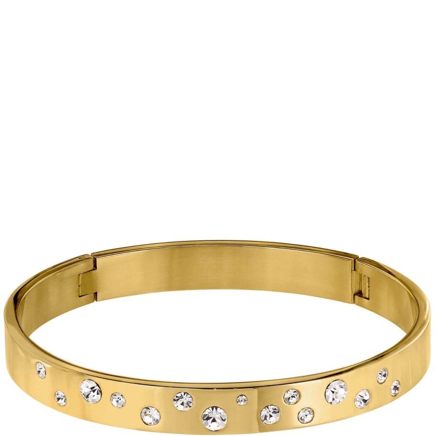 Dyrberg Kern Dyrberg Kern Clare Gold Bangle - Crystal Online