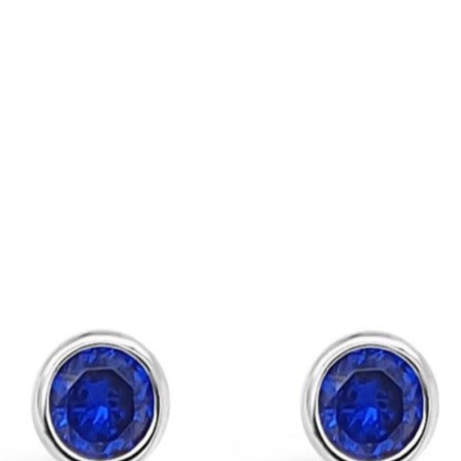 Absolute Absolute Sterling Silver Birthstone Earrings - September Clearance