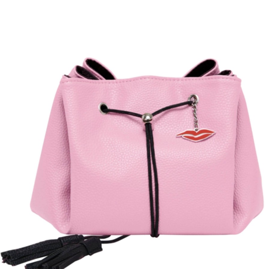 Donna May London Donna May Vegan Drawstring Bag - Bubblegum Pink Wholesale