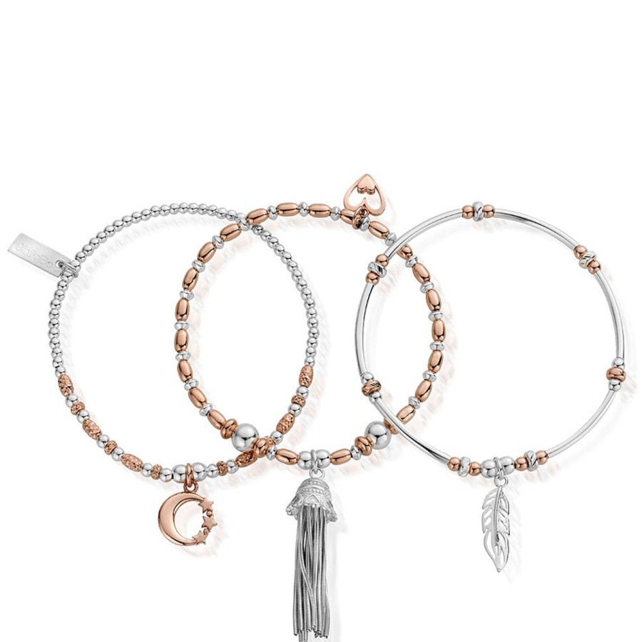 ChloBo Chlobo Rose Gold & Silver Bracelet Stack Best