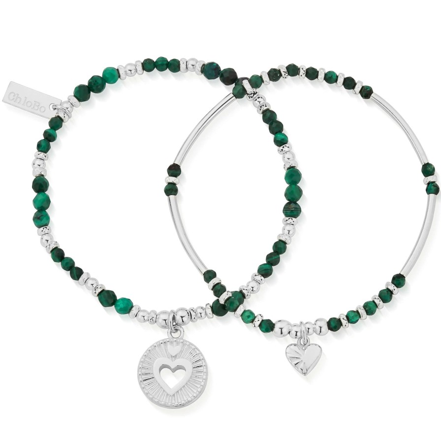 ChloBo Chlobo Guiding Love Malachite Bracelet Set Best