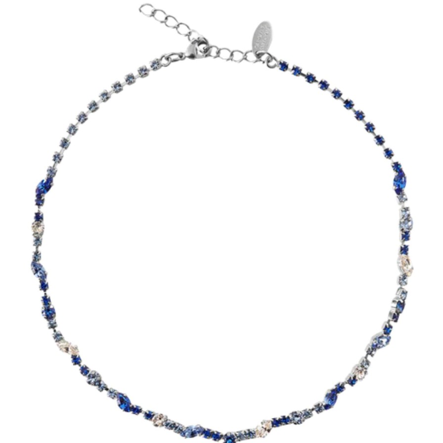 Caroline Svedbom Caroline Svedbom Silver Antonia Necklace - Blue Combo New