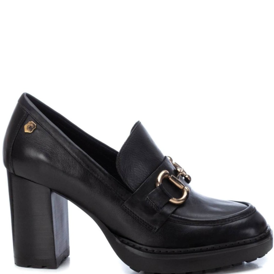 Carmela Carmela Black High Heeled Platform Loafers Online