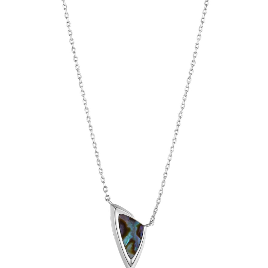 Ania Haie Ania Haie Tough Love Silver Arrow Abalone Pendant Necklace Clearance