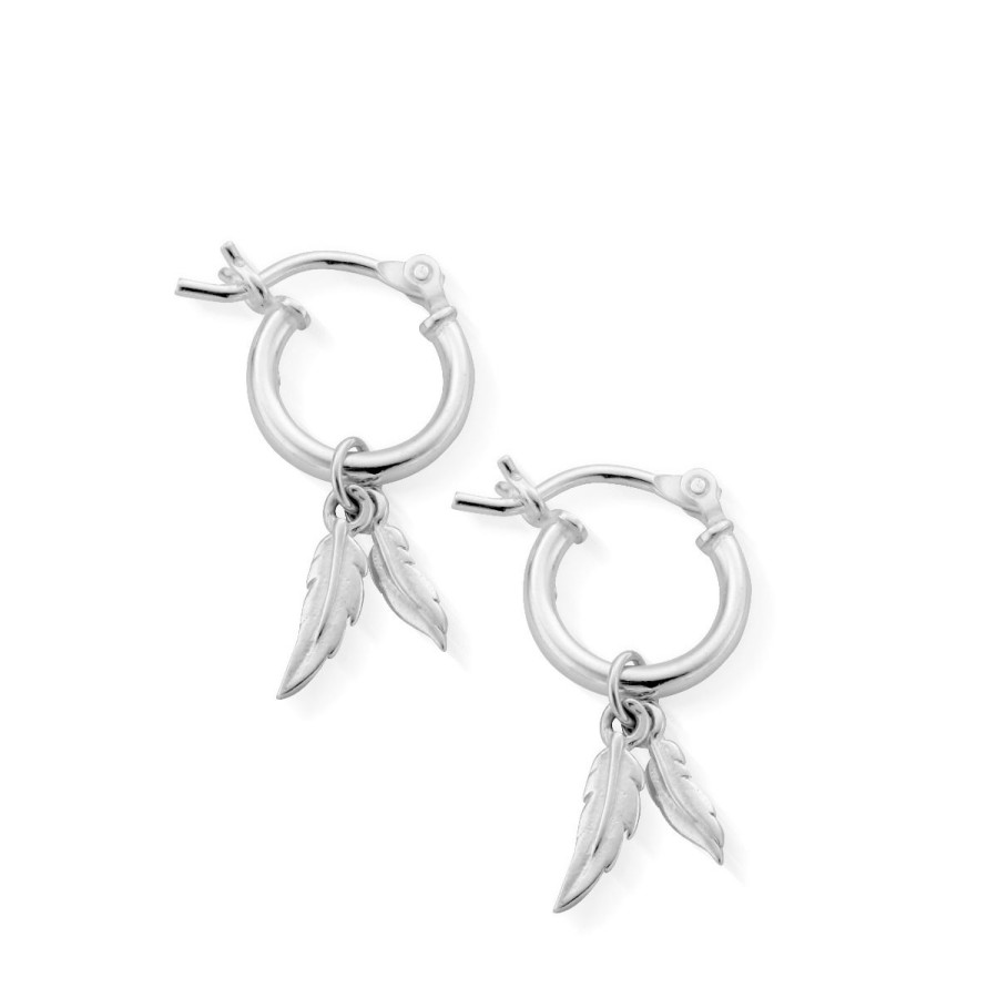 ChloBo Chlobo Double Feather Hoop Earrings Clearance