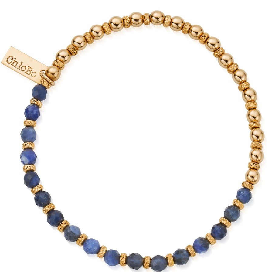 ChloBo Chlobo Story Of The Moon Sodalite Bracelet - Gold Hot